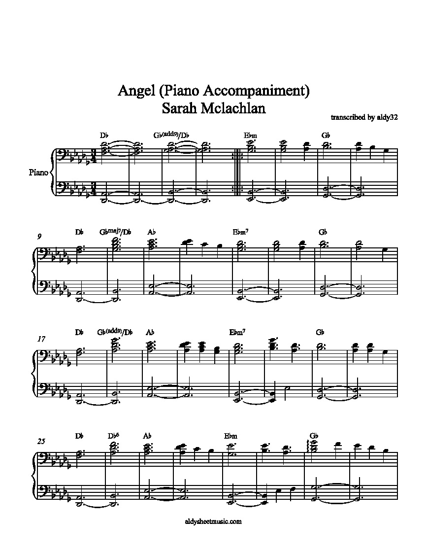 Piano, Sheet music and Sarah mclachlan on Pinterest